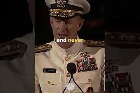 Most INSPIRING speech of ALL times - Admiral McRaven  at Texas University 🤩