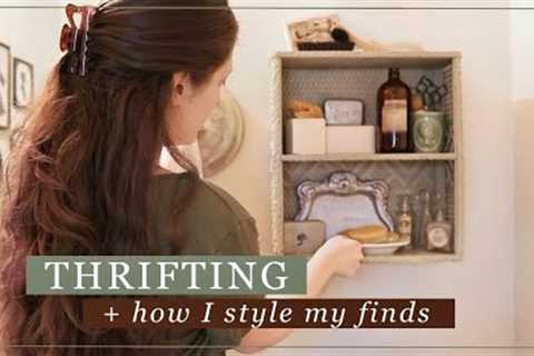 THRIFTING &amp; STYLING! THRIFT WITH ME FOR HOME DECOR + THRIFT HAUL! / Goodwill Thrifting