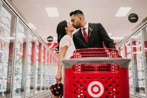 Couple Who Love Shopping at Target Take Wedding Photos at Store