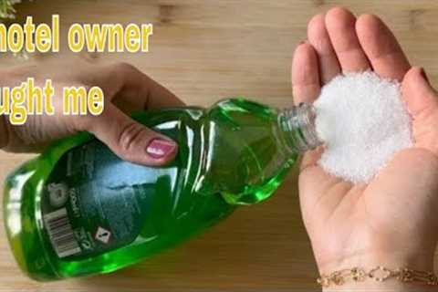 Mix detergent with SALT 😱  You will not believe the incredible result