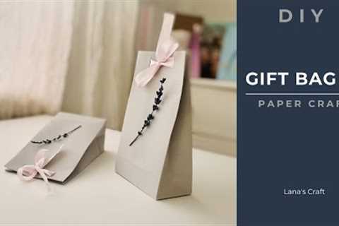 Easy to do small paper gift bag | 5 minutes craft | DIY