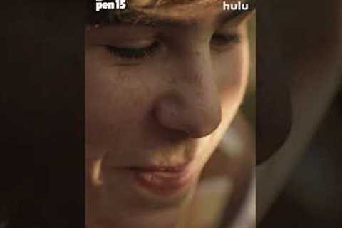 Maya and Sam's First Kiss😍| Pen15 | Hulu #shorts