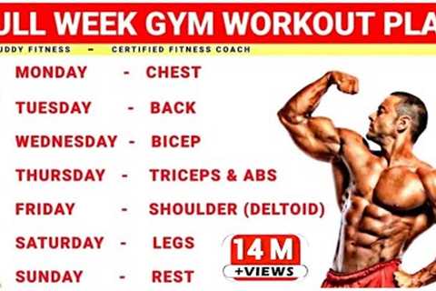 Full Week Gym Workout Plan | Week Schedule For Gym Workout | Buddy Fitness