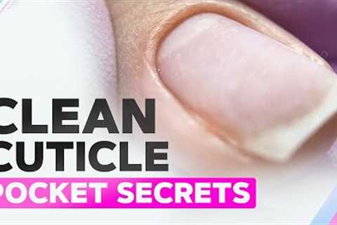 Clean Cuticle Pocket | Instagram Nails Secrets | Macro | Knitted Nail Art