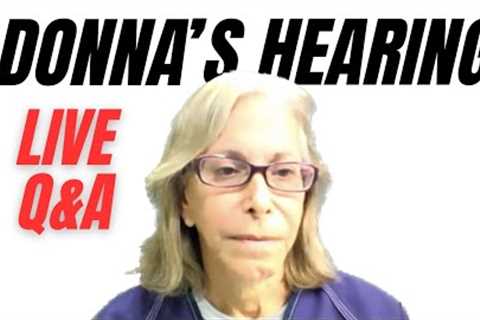 Analysis of Donna Adelson's pre-trial hearing