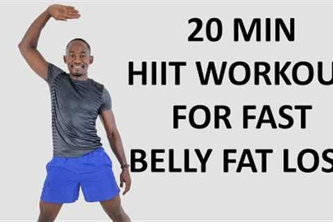 20 Minute HIIT Workout to Lose Belly Fat Fast🔥Burn 250 Calories🔥