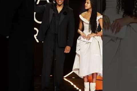 Blue Ivy Slays Proud Daughter Moment With JayZ @ The Grammys #jayz #blueivy #beyonce #fashionpolice