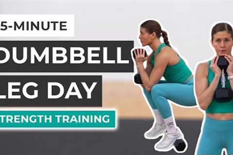 25-Minute Dumbbell Leg Workout (Strength Training)