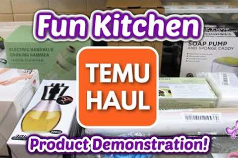 FUN Kitchen TEMU HAUL!  With Product Demonstrations!  So many fun finds!