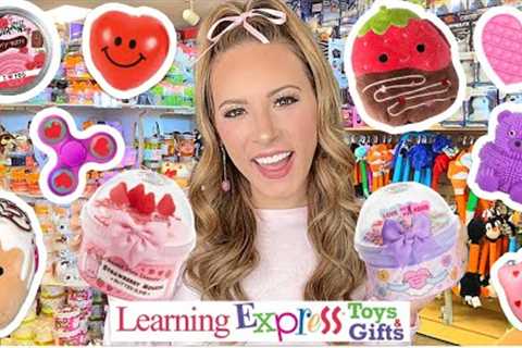 I BOUGHT EVERY VALENTINES DAY FIDGET, SLIME, &amp; SQUISHMALLOW FROM LEARNING EXPRESS 💝😍💐