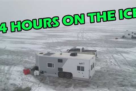 Overnight Ice Fishing in STYLE! | Lake Winnipeg