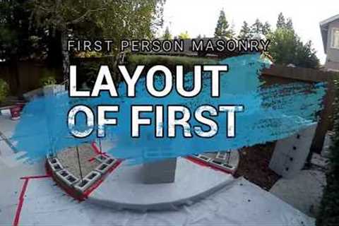 First Person Masonry - Lay Out of First Course