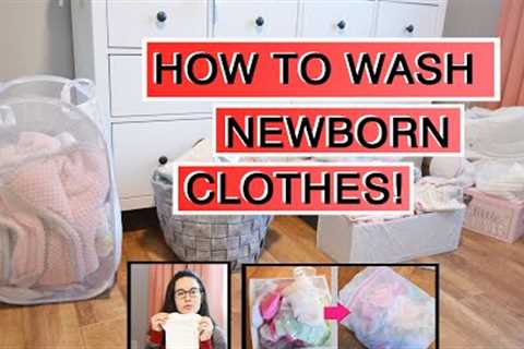 HOW I WASHED MY NEWBORN CLOTHES BEFORE BIRTH | PREPARING FOR BABY | Wash baby clothes before use