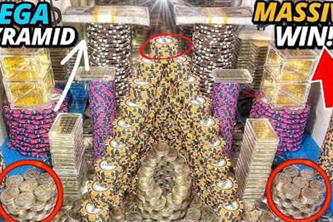GINORMOUS “PYRAMID TOWER” CRASH! HIGH RISK COIN PUSHER $2,000,000.00 BUY IN! (MASSIVE JACKPOT)