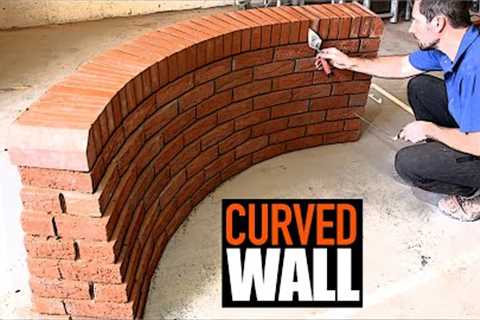 Building a Curved Brick Wall