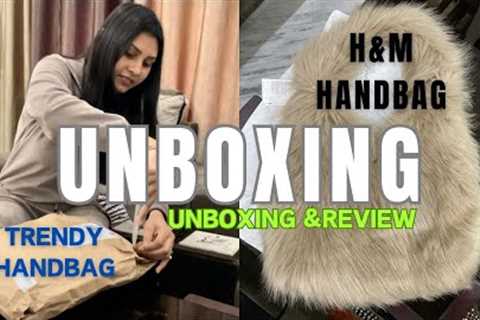 My first unboxing video 😇||Handbag Unboxing and Review॥H&amp;M hangbag 👜
