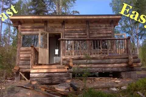 Easiest log building method ever!!. Part 1.