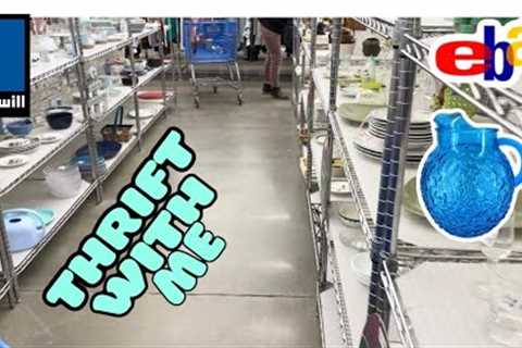 THRIFT with ME Goodwill ~ IT SURPRISED ME! Sourcing Thrifting to RESELL ON eBay PROFIT