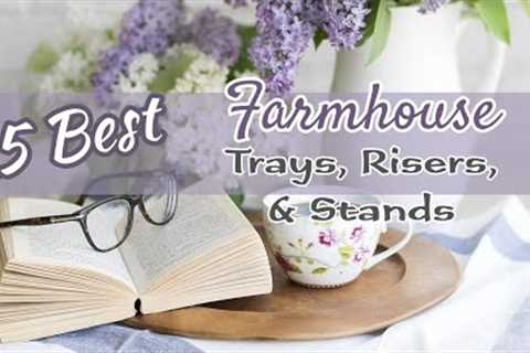 15 BEST FARMHOUSE TRAYS, RISERS, &amp; STANDS~Diy Projects to Inspire you~Wood Tiered Tray Diys