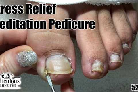 Satisfying Pedicure Toenail Cleaning Feet Meditation, Healing, Stress Relief 528 hz No Talking