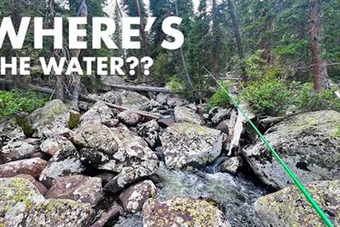Is This Boulder-Choked Mountain Creek Even Fishable?? (Tenkara Fly Fishing)
