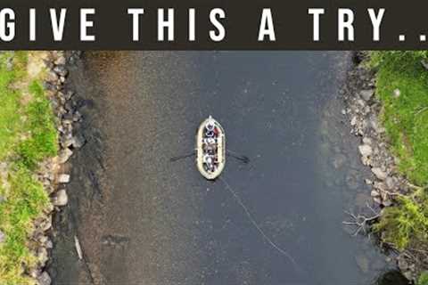 AMAZING Drift Boating for Trout - Tumut River with Haul Fly Fishing