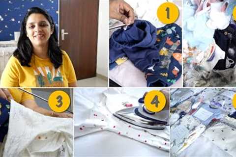 Washing &amp; sorting New Baby Clothes | Preparations on full swing