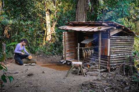Full video 60 days : Build a survival shelter on the wasteland - bushcraft camp