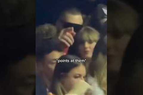 when Taylor Swift CAUGHT someone recording her and Travis Kelce #taylorswift