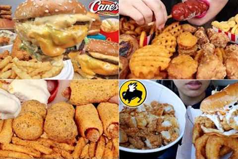 ASMR Fast Food Mukbang Compilation | Fast Food Asmr 4 | Satisfying eating sounds