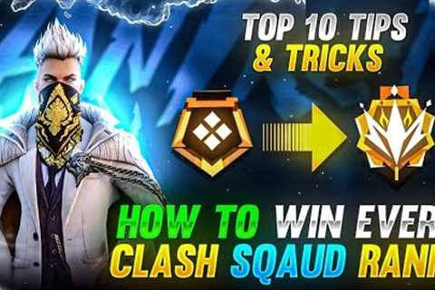 HOW TO WIN EVERY CLASH SQUAD RANK 🤖🏆| NEW CS RANJ TIPS AND TRICKS | FREE FIRE