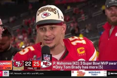 Patrick Mahomes says Tom Brady is the GOAT because he beat him in a Super Bowl