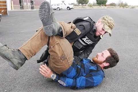 BLACK BELT PUTS ME IN AN ARM BAR WHILE IN CUFFS!