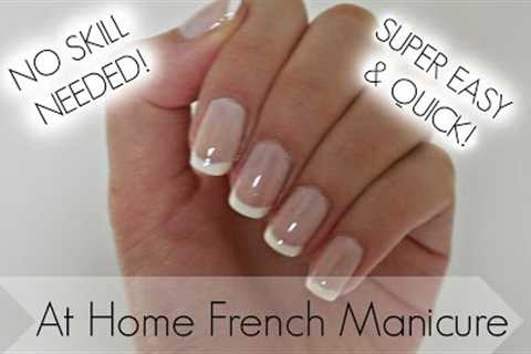 Easiest French Manicure Tutorial EVER!
