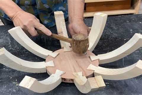 Design Creative Wooden Art Products // How To Make Luxurious Tabletop Flower Pots