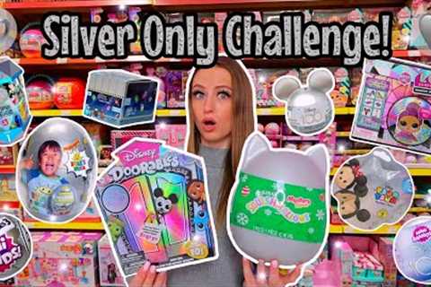 Shop with me for *SILVER ONLY* Mystery Toys Challenge!!🫢💍🛒👽🥈🩶 (MUST SEE!!😱) | Rhia Official♡