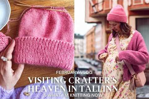 Visiting CRAFTER'S HEAVEN IN TALLINN &amp; What I'm Knitting Now / February Vlog