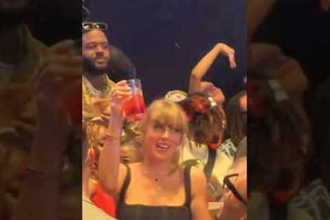 Taylor Swift and Travis Kelce partying in love after Super Bowl ❤️ #shorts #taylorswift #nfl
