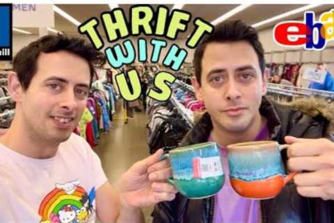 THRIFT with US ME Goodwill Hit 3 Thrift STORES! Sourcing Thrifting to RESELL ON eBay PROFIT