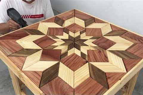 Amazing Woodworking Design Ideas - Unique And Beautiful Table 3D Effect