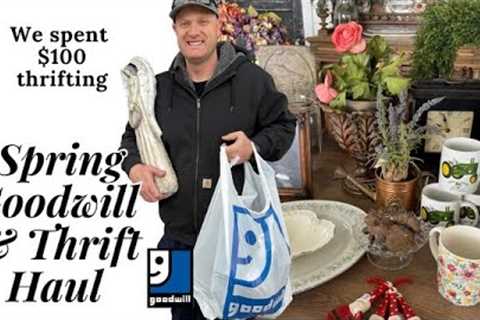 We Spent $100 - Spring Goodwill &amp; Thrift Haul - Reselling for Profit