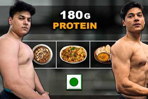 Full Day of Eating for Fat loss | Vegetarian Diet | 180g protein