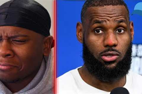 LEBRON WEIRD ASF 😂 BRO BE LYING FOR NO REASON AT ALL!!! 😂😂😂 #LECAPPER