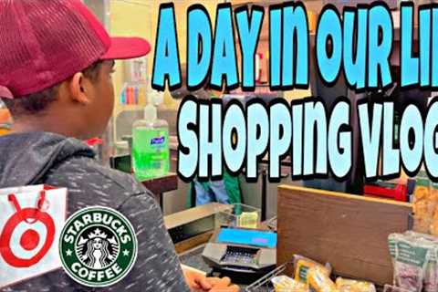 A Day in Our Life Shopping Vlog | Target &amp; Starbucks | Our Son Loves to Shop #vlog #shopping..