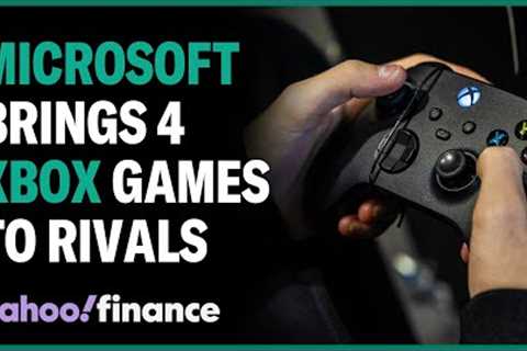 Microsoft brings four Xbox games to rival console makers Sony and Nintendo
