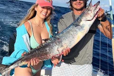 We Catch &amp; Cook a BIG Fish {girls 1st time fishing}