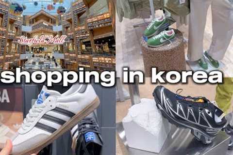 shopping in korea vlog 🇰🇷 shoes haul at Starfield mall 👟 nike, adidas, salomon, new balance