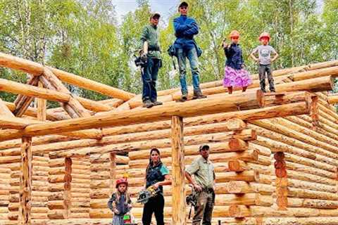 We Build Our Alaska Log Cabin - Family Of 7