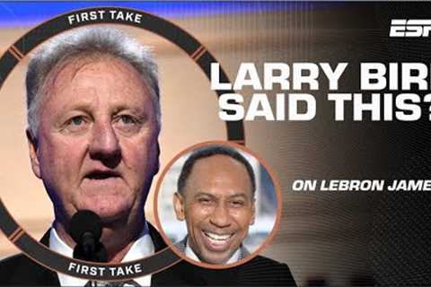 Stephen A., Shannon Sharpe &amp; Perk go OFF THE RAILS talking LeBron-Larry Bird | First Take