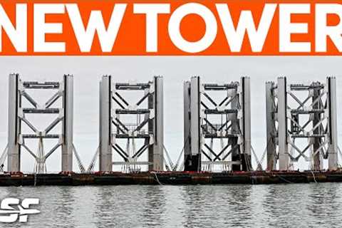 Second Launch Tower Sections Arrive | SpaceX Boca Chica
